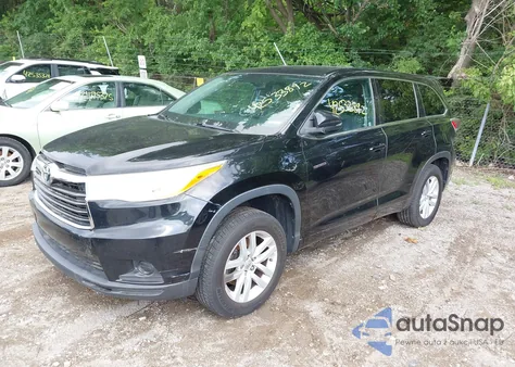 2014 Toyota Highlander Le из США, поврежденный, VIN 5TDZARFHXES005068